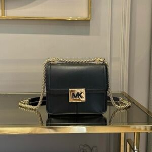 MICHAEL KORS Handbag Leather Shoulder Crossbody Bag Chain
